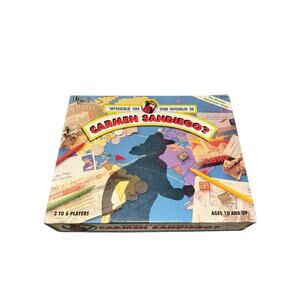 Vintage 1992 Where in the World Is Carmen San Diego Game –  Missing Piece